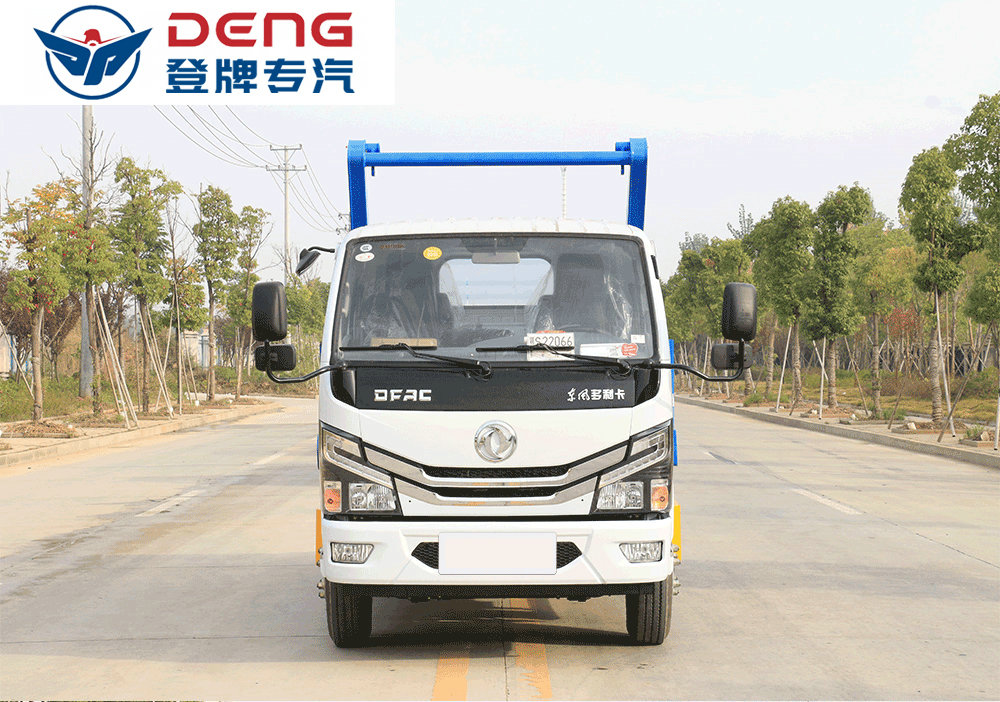 國六東風(fēng)小多利卡擺臂垃圾車_07