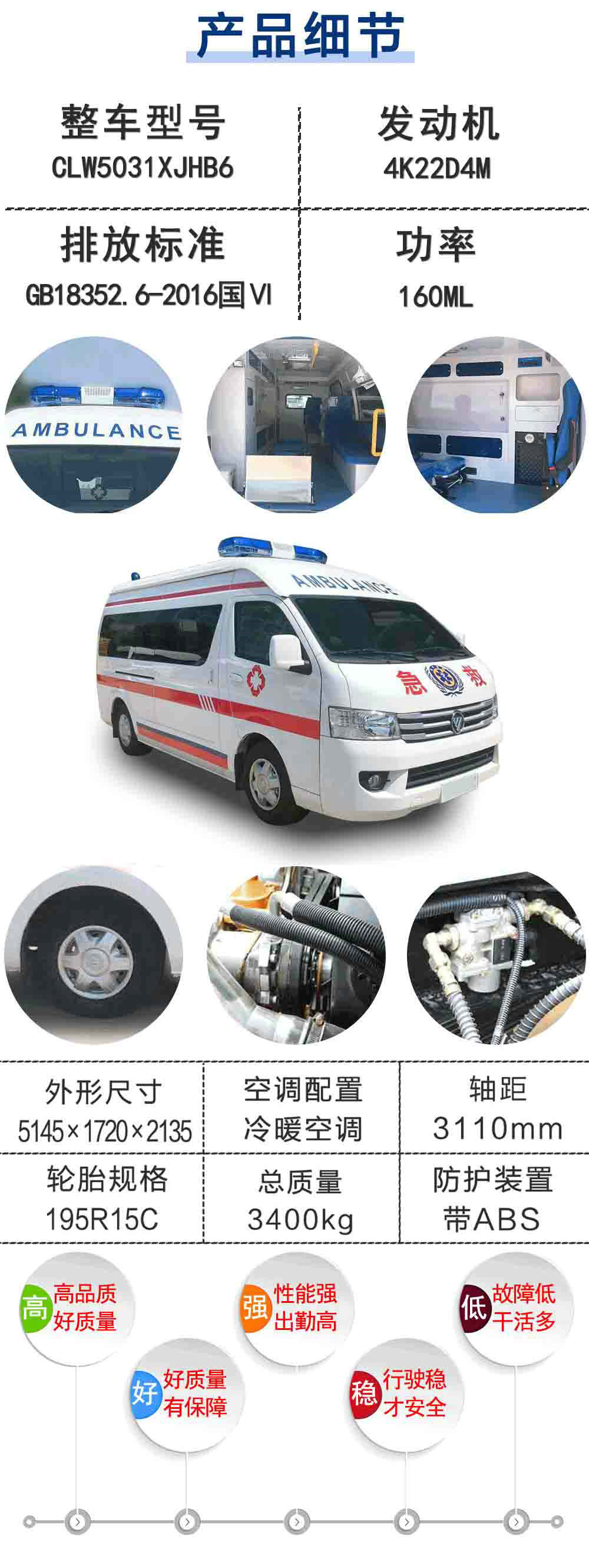 國六福田G9負(fù)壓救護(hù)車_19